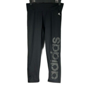 Adidas Climalite Capri Athletic Leggings with Logo Size Medium